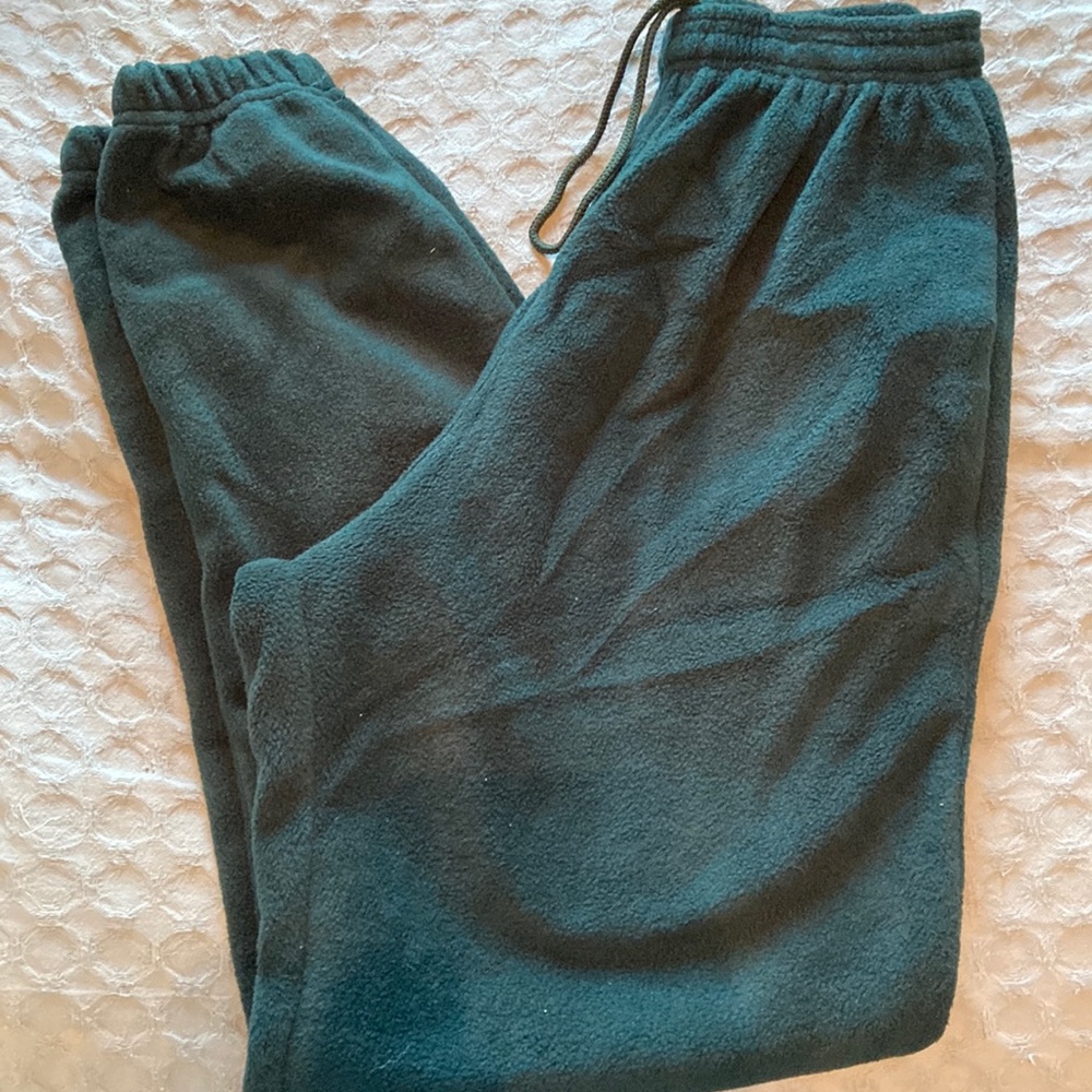Green sweatpants